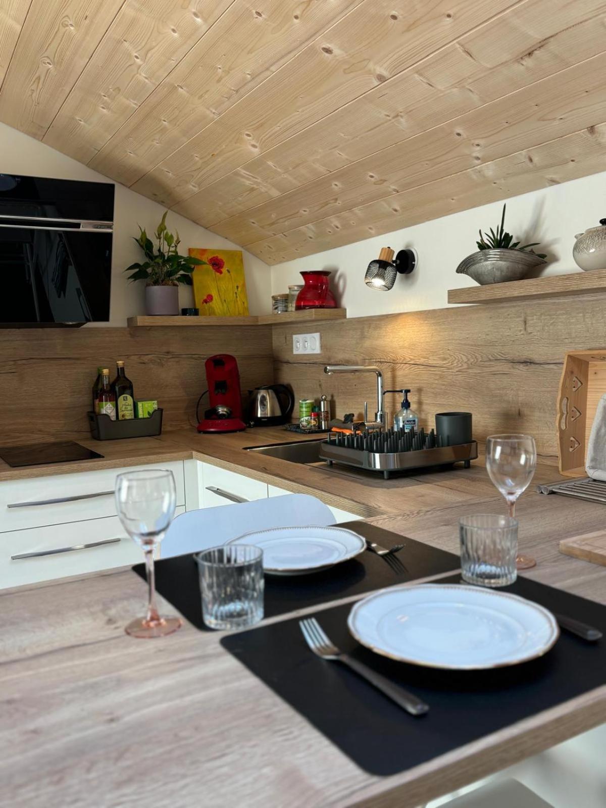 Apartamento Sous Le Saule Nods Exterior foto