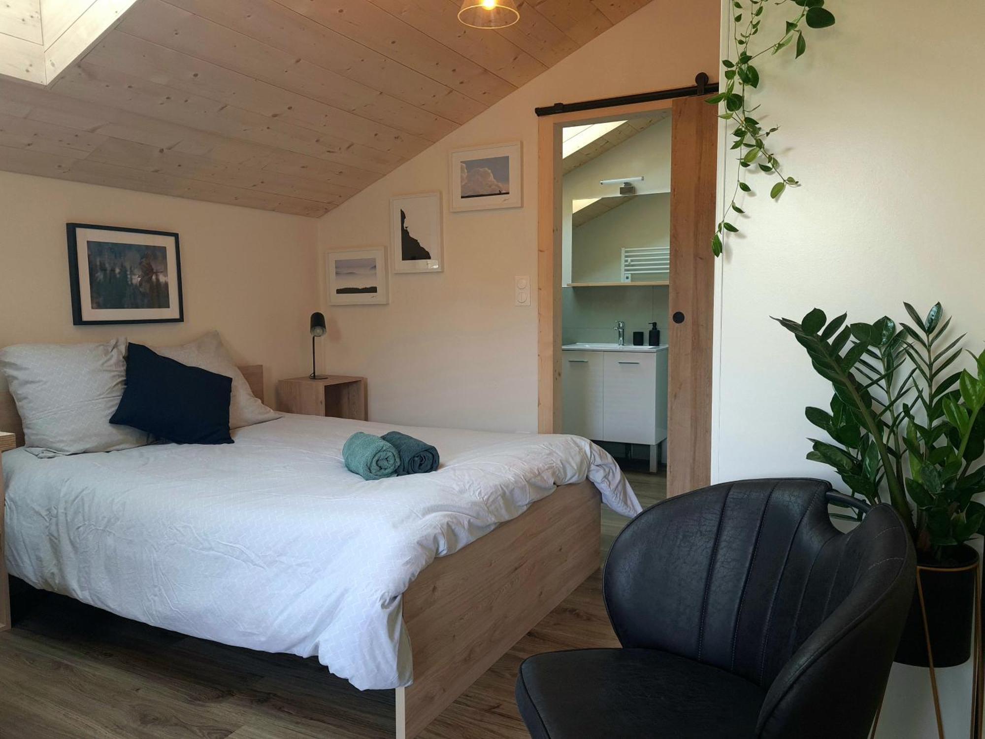 Apartamento Sous Le Saule Nods Exterior foto